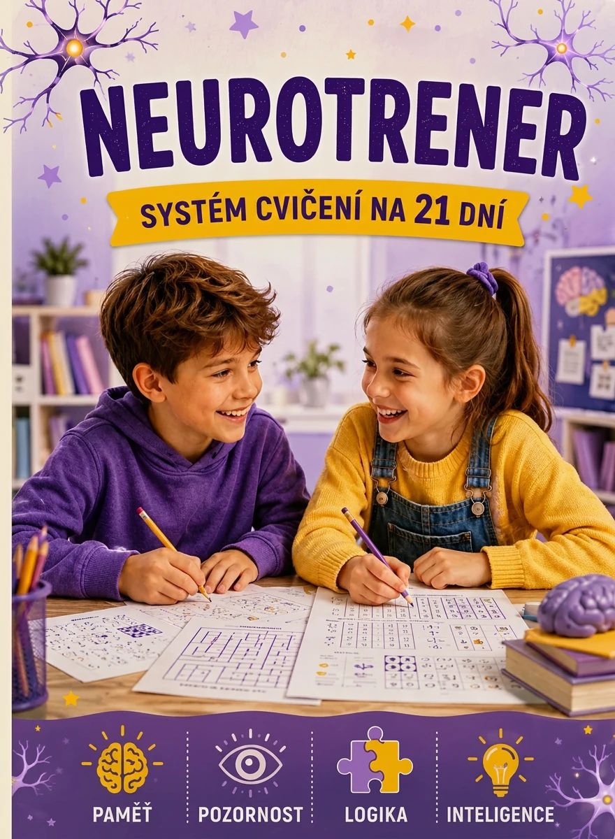 NeuroTrener — pracovní sešit pro děti ve věku 4–12 let